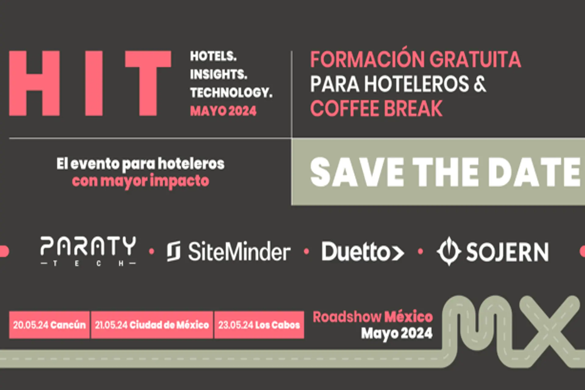 Roadshow México 2024, by Paraty Tech, SiteMinder, Duetto y Sojern